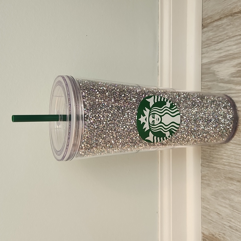 Starbucks handmade rhinestone tumbler